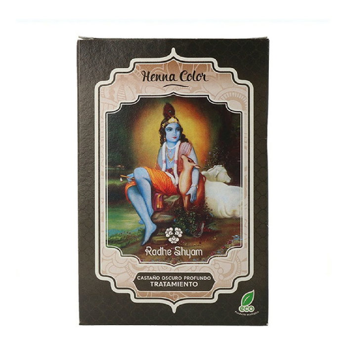 Radhe Shyam Henna en Polvo Castaño Oscuro Profundo 100g