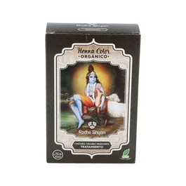 Radhe Shyam Henna en Polvo Castaño Oscuro Profundo 100g