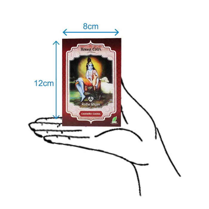 Radhe Shyam Henna en Polvo Castaño Caoba 100g Radhe Shyam Henna en Polvo Castaño Caoba 100g