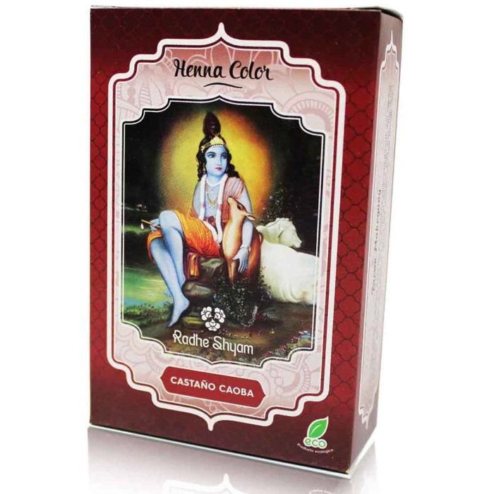 Radhe Shyam Henna en Polvo Castaño Caoba 100g Radhe Shyam Henna en Polvo Castaño Caoba 100g