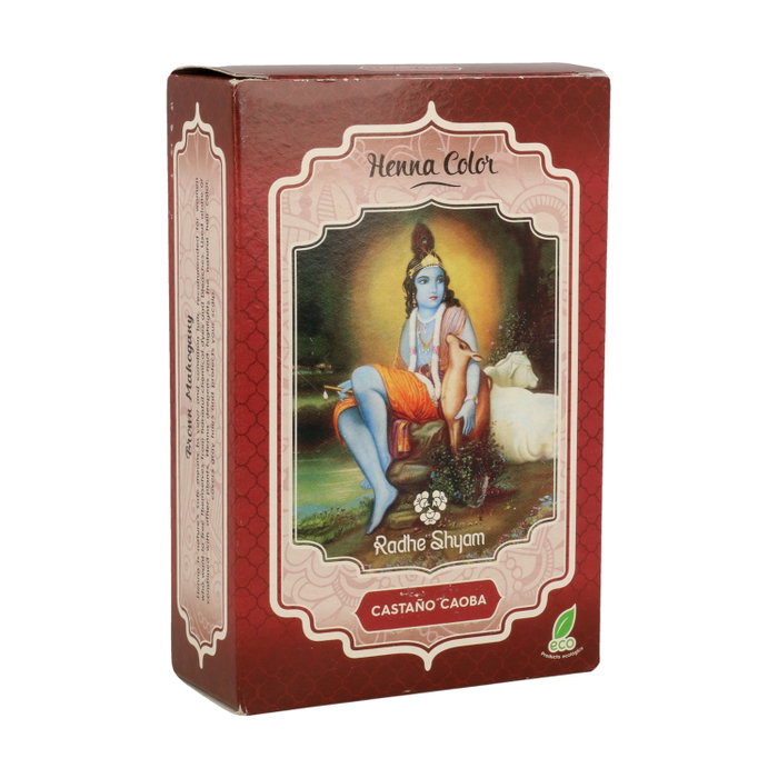 Radhe Shyam Henna en Polvo Castaño Caoba