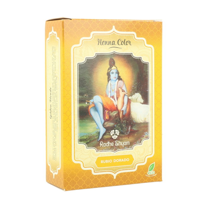 Radhe Shyam Henna Polvo Rubio Dorado 100g Tinte Natural Ecológico Radhe Shyam Henna Polvo Rubio Dorado 100g Tinte Natural Ecológico