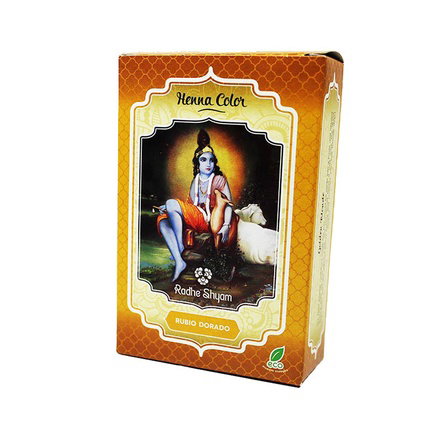 RADHE SHYAM Henna en Polvo Rubio Dorado RADHE SHYAM Henna en Polvo Rubio Dorado
