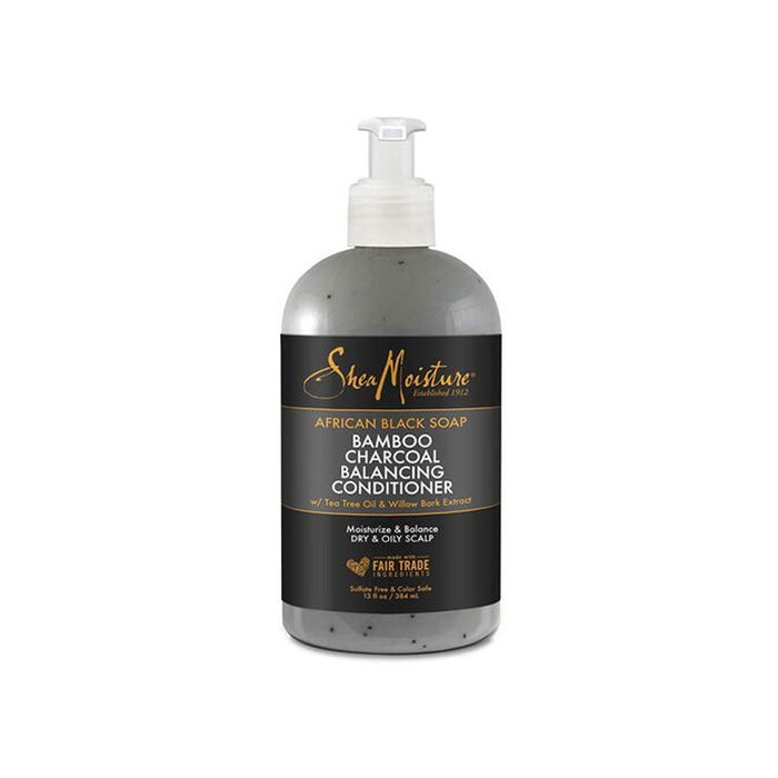 Shea Moisture Acondicionador African Black Soap Bamboo Charcoal Balancing 384ml Shea Moisture Acondicionador African Black Soap Bamboo Charcoal Balancing 384ml
