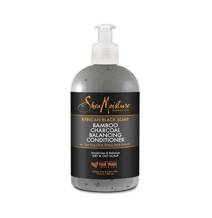 Shea Moisture African Black Soap Bamboo Charcoal Acondicionador 384 ml