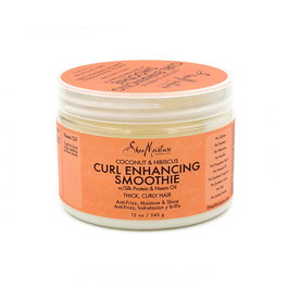 Shea Moisture Coconut & Hibiscus Curl Enhancing Smoothie Crema para Peinar Cabello Rizado y Ondulado 340g