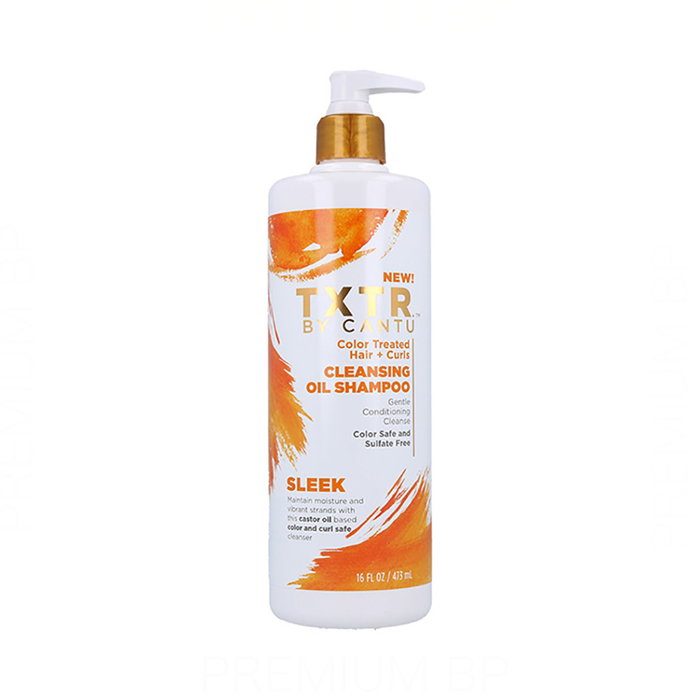 Cantu Champú Sleek Cleansing Oil 473 ml (Cabellos Teñidos+Rizados) Cantu Champú Sleek Cleansing Oil 473 ml (Cabellos Teñidos+Rizados)