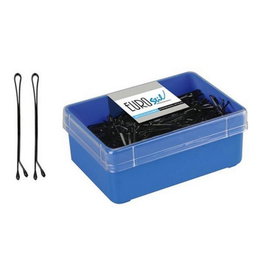 Eurostil Caja de 300 Clips Negros de 50mm