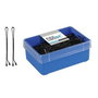 Eurostil Pack de 300 Clips Negros 50mm