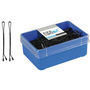 Eurostil Pack de 300 Clips Negros 50mm