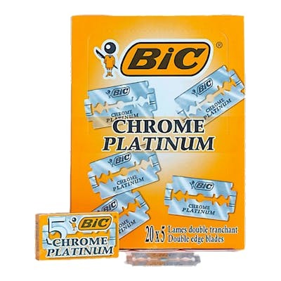 Zzmen Hojas de afeitar doble filo Bic 100 unidades (5 x 20)