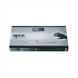 Eurostil Guantes de Latex Negro Large 20 Unidades