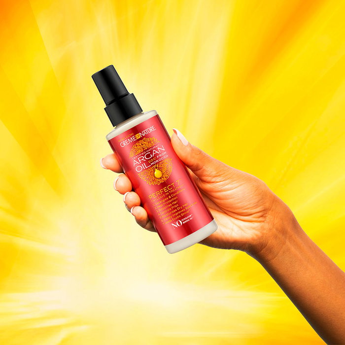 Creme of Nature Argán Oil Tratamiento 7 en 1 para Cabello - 150 ml | Desenreda, Protege del Calor, Hidrata y Da Brillo