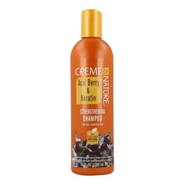 Creme Of Nature Champú Acai Berry/Keratin para Cabello Seco o Dañado, Repara y Fortalece, 354 ml