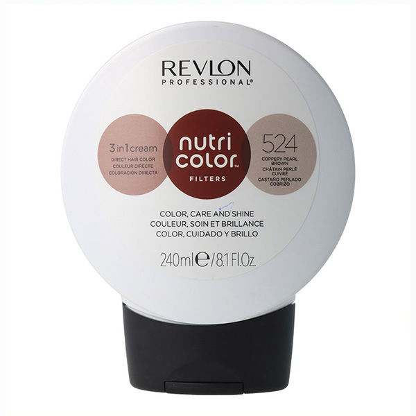 Revlon 524 Nutri Color Filters Castaño Perolado Cobre Acondicionador con Color 240 ml Revlon 524 Nutri Color Filters Castaño Perolado Cobre Acondicionador con Color 240 ml