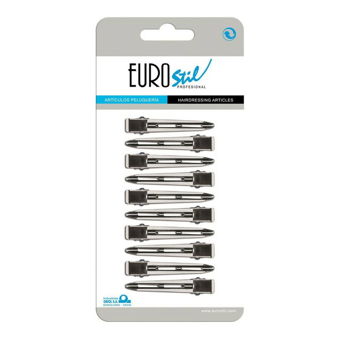 EuroStil Pinzas Metal Mediano 10 Unidades
