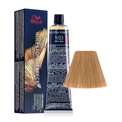 Wella Professionals Koleston Perfect Me+ 9/03 Rubio Muy Claro Natural Dorado 60 ml Wella Professionals Koleston Perfect Me+ 9/03 Rubio Muy Claro Natural Dorado 60 ml
