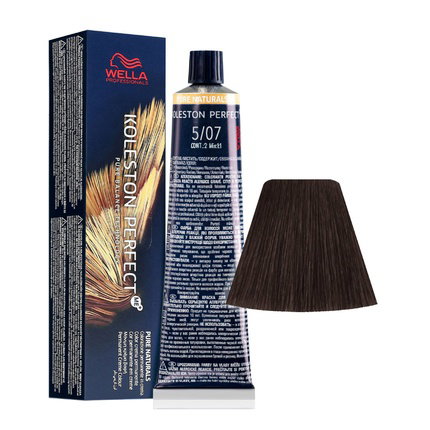 Wella Professionals Koleston Perfect Me+ 5/07 Castaño Claro Natural Marrón 60 ml Wella Professionals Koleston Perfect Me+ 5/07 Castaño Claro Natural Marrón 60 ml