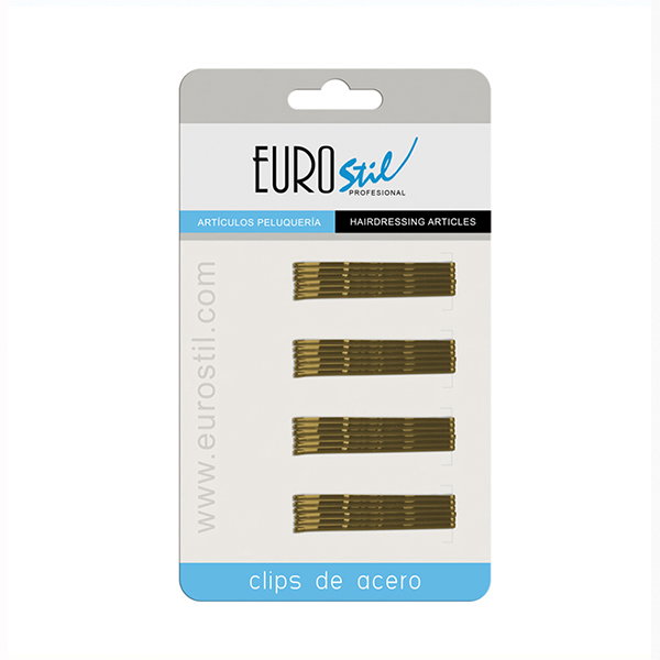 EUROSTIL Clips Ondina Bronce 50mm 24 Unidades
