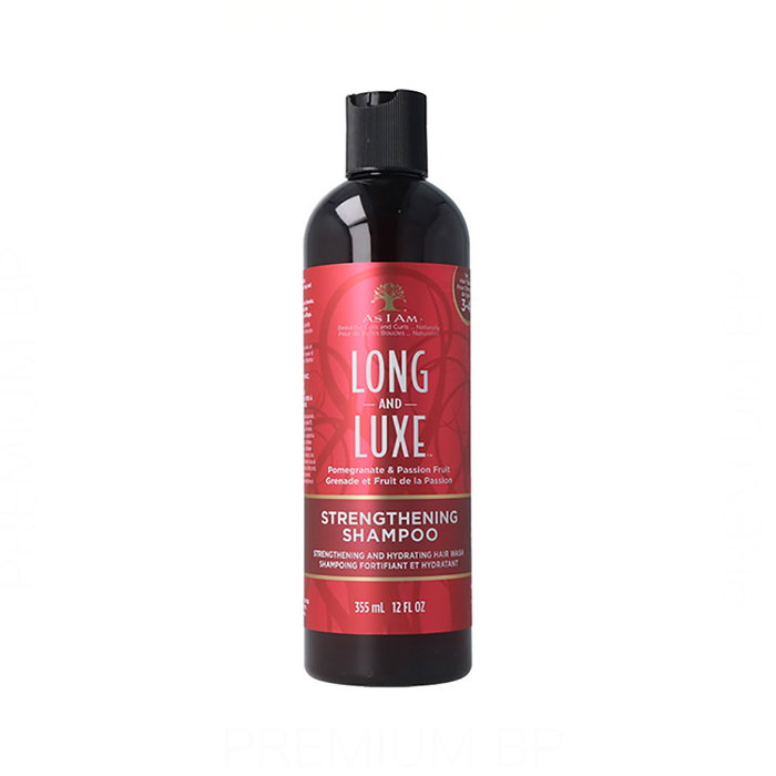 As I Am Long And Luxe Strengt Champú 355Ml/12Oz - Champú Hidratante para Cabello Fuerte y Largo As I Am Long And Luxe Strengt Champú 355Ml/12Oz - Champú Hidratante para Cabello Fuerte y Largo