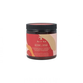 As I Am Mascarilla Restauradora y Reparadora para Cabello Rizado, Hidratante, Desenredante y con Brillo, 227g