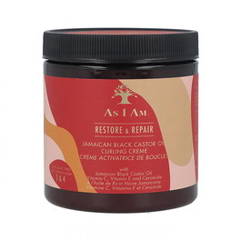 As I Am Crema para Rizos Restore & Repair con Ceramidas y Aceite de Ricino - Fijación Duradera y Definición Antifrizz 227g
