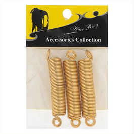 LB Bd004Sl-Gold Bolitas Spiral Metal Grande