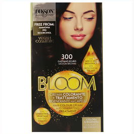 Dikson Bloom Crema Color 300 Castaño Oscuro 55ml Coloración Permanente Profesional