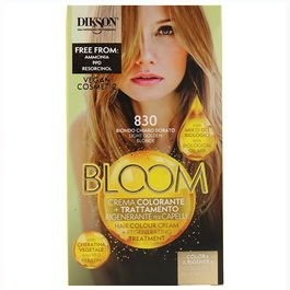 Dikson Bloom Crema Color 830 Rubio Claro Dorado 55 ml Coloración Permanente Profesional