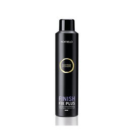 Montibel·Lo DECODE FINISH FIX PLUS Spray Fijador Fuerte Sin Gas para Todo Tipo de Cabello con Fijación Duradera y Resistente a la Humedad