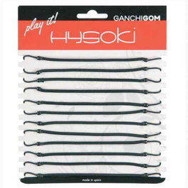 HYSOKI Gomas con Gancho Negro 12 Unidades