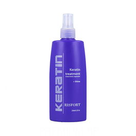 Risfort Keratin Tratamiento Spray 250 ml Tratamiento Reparador de Keratina Líquida con Hidrolizado de Seda