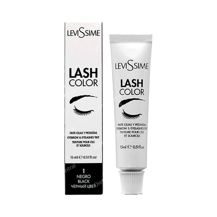 Levissime Lash Color Tinte Cejas y Pestañas Negro 15ml Levissime Lash Color Tinte Cejas y Pestañas Negro 15ml