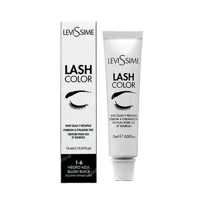 Levissime Lash Color Tinte Cejas y Pestañas Negro Azul Levissime Lash Color Tinte Cejas y Pestañas Negro Azul