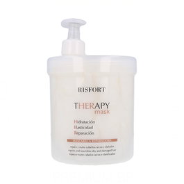 Risfort Mascarilla Therapy 1000 ml Tratamiento Intensivo Cabello Quebradizo con Keratina, Proteína de Trigo e Hidrolizado de Seda