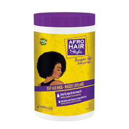 Novex Mascarilla Afrohair 1kg con Aceite de Linaza, Argán y Ricino para Rizos 3C, 4A, 4B y 4C