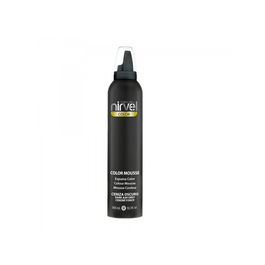 Nirvel Color Mousse Ceniza Oscuro 300ml Fijación y Aporte de Color para Volumen y Realce en Cabello Natural