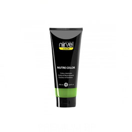 Nirvel Nutre Color Tinte Semi-Permanente Fluor Menta 200ml Colores Flúor Vivos y Brillantes