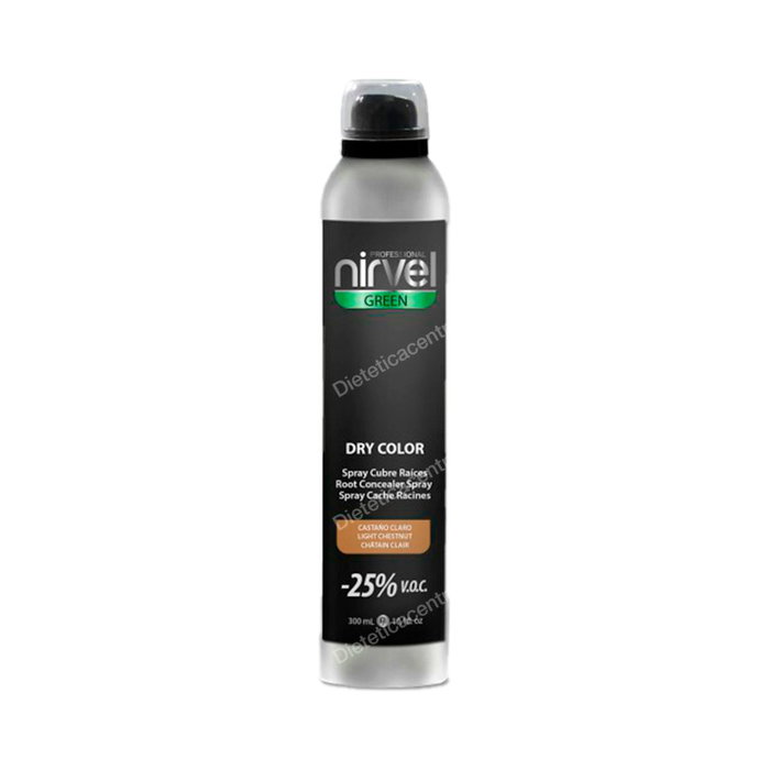 Nirvel Green Dry Color Spray Castaño Claro