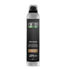 Nirvel Cubre Raíces Castaño Claro Spray 300ml | Difumina Canas Temporalmente, Secado Rápido, Resistente al Agua