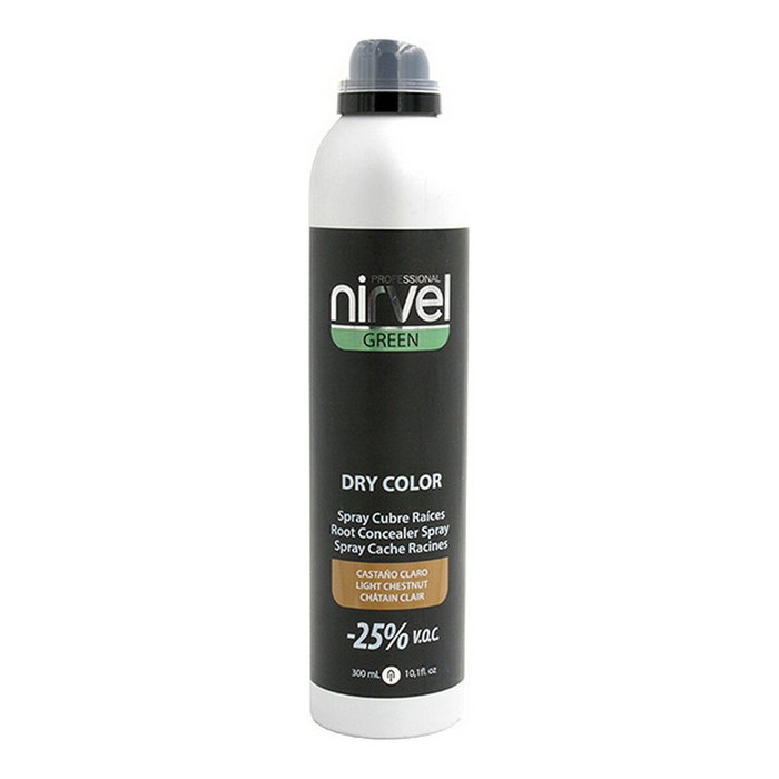 Nirvel Green Dry Color Spray Castaño Claro
