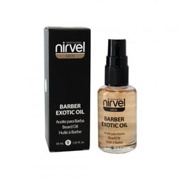Nirvel Barber Exotic Oil Aceite para Barba 30ml - Suaviza, Hidrata y Domina el Cabello Rebelde