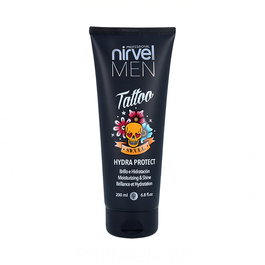 Nirvel Men Tatto Hydra Protect Cream Crema para Tatuajes Reaviva Colores Aporta Brillo Hidrata Piel 200 ml