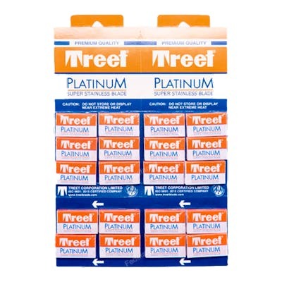 Perfect Beauty Expositor de Cuchillas Doble Filo Treet Platinium Super 100 Uds