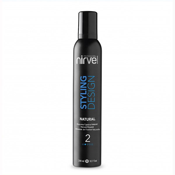 Nirvel Espuma de Fijación Natural Styling Design para Cabello con Textura, Volumen y Brillo, 300 ml Nirvel Espuma de Fijación Natural Styling Design para Cabello con Textura, Volumen y Brillo, 300 ml
