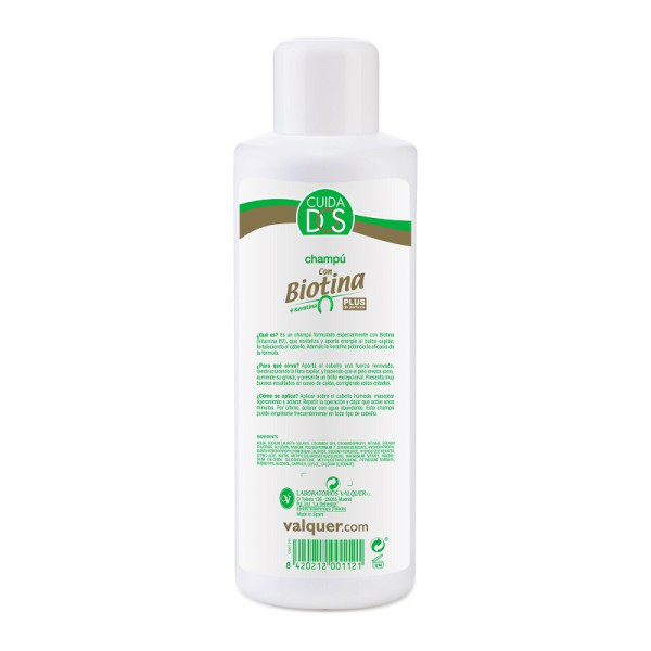 Valquer Basic Biotina Champú con Biotina y Keratina Vegetal 1000 ml Valquer Basic Biotina Champú con Biotina y Keratina Vegetal 1000 ml