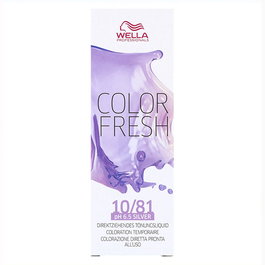 Wella Color Fresh Tinte Semipermanente 10/81 Rubio Platino Perla Ceniza Potenciador del Color 75 ml