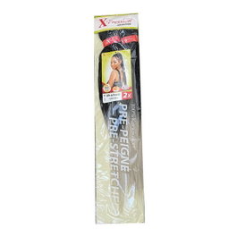 X-Pression Pre-Peigne T1B/Matte Gray (1X2) Cabello Sintético para Trenzar