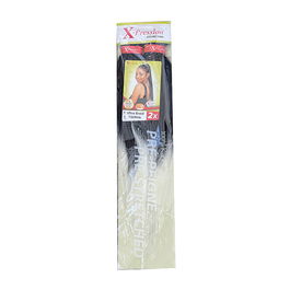 X-Pression Pre-Peigne T1B/White (1x2) - Cabello sintético para trenzar