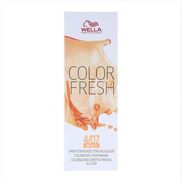 Wella Color Fresh Tinte Semipermanente 4/07 Castaño Medio Natural Marrón 75 ml